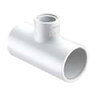 Spears Reducing Tee White PVC 1 in. x 3/4 in. x 3/4 in. Socket x Socket x Fipt