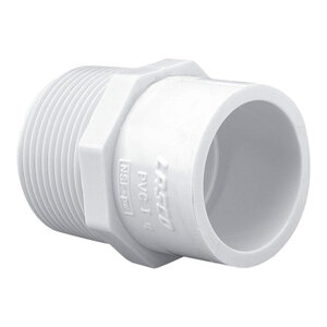Sch 40 PVC Reducing Male Adapter 1-1/4 in. x 1 in. MIPT x Socket