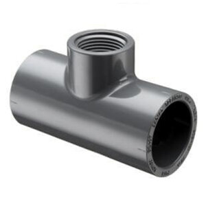 Sch 80 PVC Reducing Tee 2-1/2 in. x 1 in. Socket X FIPT
