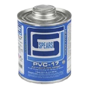 Spears PVC-17 Gray PVC Cement Low VOC Heavy Body