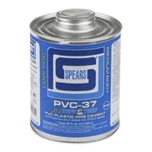 Spears PVC-37 EverTUFF Turf Blue PVC Cement Low VOC Medium Body 1 gal.