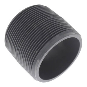 Sch 80 PVC Nipple 2 in. x Close MIPT Threaded Both Ends