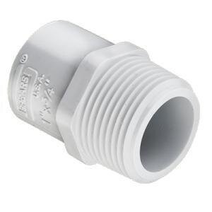 Sch 40 PVC Reducing Male Adapter 1 in. x 1-1/2 in. MIPT x Socket