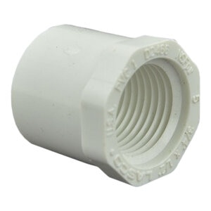 Sch 40 PVC Reducer Bushing Flush Style 3/4 in. x 1/2 in. Spigot x FIPT