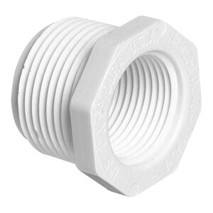 Sch 40 PVC Reducing Bushing 1 in. x 3/4 in. MIPT x FIPT