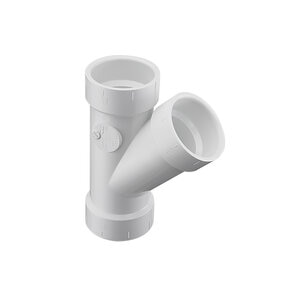 6 PVC Dwv Wye Hub X Hub X Hub Sprs
