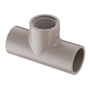Sch 40 UV Resistant PVC Tee 3/4 in. Socket x FIPT