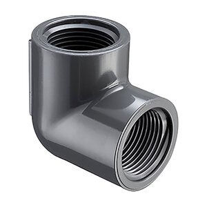 Spears 90 Degree Elbow Gray Sch 80 PVC 1 in. Threaded x Fpt 