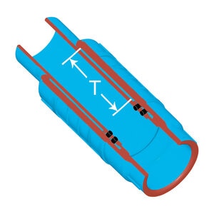 Spears EverTUFF Short Repair Coupling Blue PVC 2 in. Spigot x Socket 