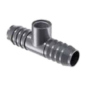 Spears Reducing Tee Gray PVC 1-1/2 in. x 1-1/4 in. x 1/2 in. Insert x Insert x Fipt