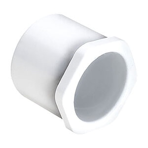Spears Busher Reducer 437-668 Series White Sch 40 PVC 12 in. x 8 in. Spigot x Socket 