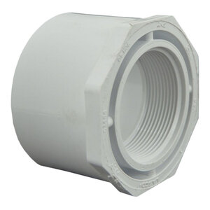 Sch 40 PVC Reducer Bushing Flush Style 2 in. x 1-1/2 in. Spigot x FIPT