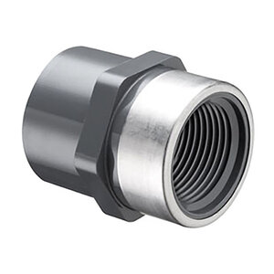 Spears Female Adapter Sch 80 PVC 1-1/2 in. Soc x SR Fpt