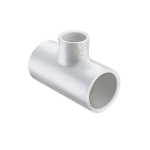 PVC Reducing Tee Fitting 3/4 in. x 1/2 in. x 3/4 in. Socket