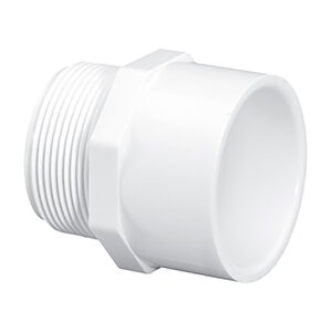 Lasco Male Adapter White Sch 40 PVC 2 in. MPT x Slip 