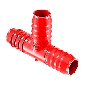 Comb Red Tee Insert Poly Fitting 2 in. x 2 in. x 1-1/2 in.