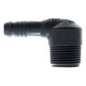 Poly Insert Spiral Barb 90 Degree Combination Elbow 3/4 in. x 3/8 in. MIPT x Spiral Barb