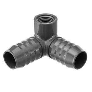 Poly Insert 90 Degree Side Outlet Combination Elbow 1 in. x 1 in. x 3/4 in. Insert x Insert x FIPT