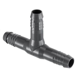 Poly Insert Spiral Barb Tee 3/8 in. x 3/8 in. x 3/8 in.