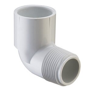 Sch 40 PVC 90 Degree Street Elbow 1 in. MIPT x Socket