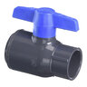 Spears Utility Gray PVC Ball Valve 2 in. Socket w/ Blue Handle & EPDM O-Rings