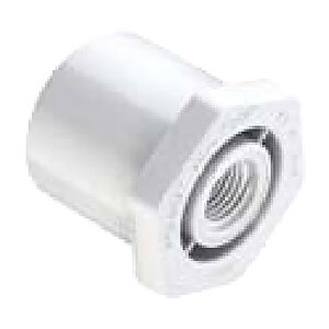 Spears Reducing Bushing White PVC 3 in. x 1-1/4 in. Spigot x Fpt