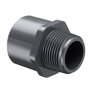 Spears Reduction Adapter Sch 80 PVC 2 in. x 1-1/2 in. Mpt x Socket