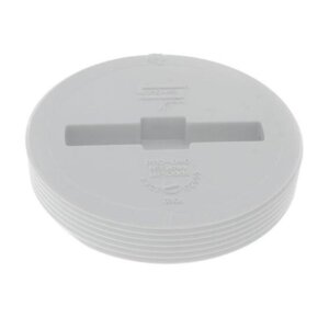 4 Plug PVC Dwv Counter Sunk Mpt Sprs