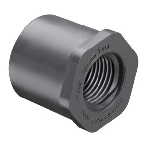 Sch 80 PVC Reducer Bushing Flush Style 1-1/4 in. x 1 in. Spigot x FIPT