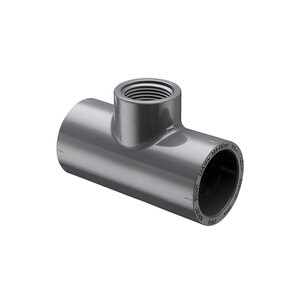 2 1/2 x 2 1/2 x 3/4 Reducing Tee Sch 80 SST