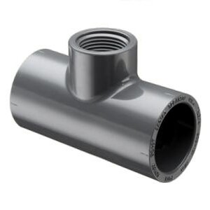 Sch 80 PVC Reducing Tee 3/4 in. x 1/2 in. Socket X FIPT