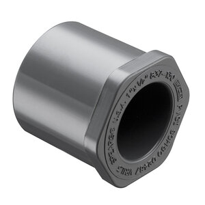 Sch 80 PVC Reducer Bushing Flush Style 2-1/2 in. x 1 in. Spigot x Socket