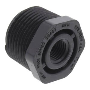 Sch 80 PVC Reducer Bushing Flush Style 1 in. x 1/4 in. MIPT x FIPT