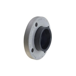 Sch 80 PVC Flange Van Stone Style with PVC Ring 6 in. Socket