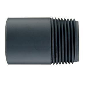 Sch 80 PVC Nipple 2 in. x 4 in. MIPT Threaded One End
