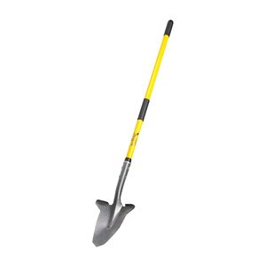 Spear Head Spade Contractor Shovel w/ 58 in. Fiberglass Handle Yellow
