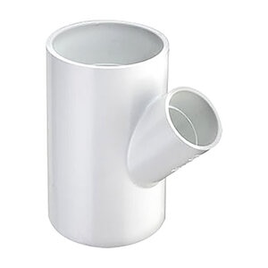 Spears Reducing Wye White Sch 40 PVC 8 in. x 4 in. Socket x Socket x Socket 