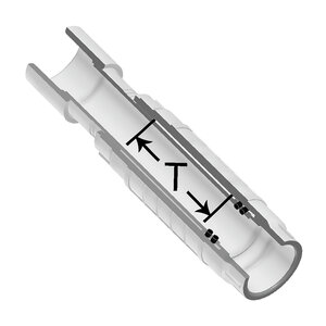 Spears Expansion Repair Coupling PVC 2-1/2 in. Socket x Socket