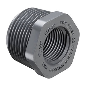 Spears Reducing Bushing Sch 80 PVC 3/8 in. x 1/4 in. Mpt x Fpt