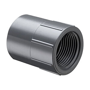 Spears Female Adapter Sch 40 PVC Gray 1 in. Socket x Fpt