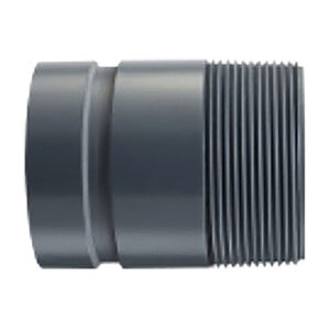 Spears Nipple Sch 80 PVC 2 in. x 3 in. THD x GRV