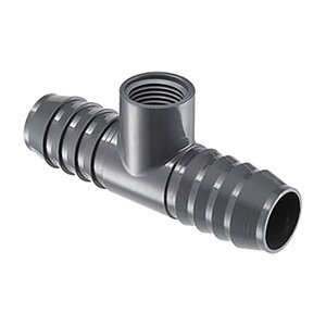 Reducing Tee Poly Fitting 1 in. x 3/4 in. x 3/4 in. Insert x Insert x FIPT