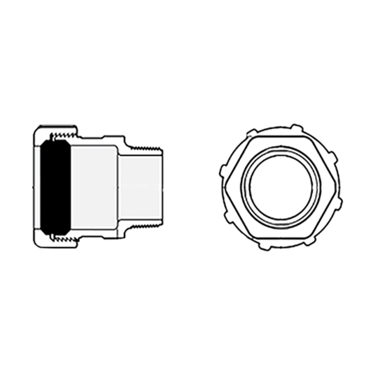 Spears Compression Adapter PVC 1 ½ in. Comp x Mpt | SiteOne US