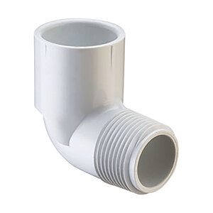 Spears Sch 40 PVC 90 Degree Reducing Street Elbow 3/4 in. x 1 in. MIPT x Socket