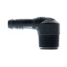 Poly Insert Spiral Barb 90 Degree Combination Elbow 3/4 in. x 3/8 in. MIPT x Spiral Barb