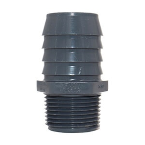 Poly Insert Reducing Male Adapter 1 in. x 1-1/4 in. MIPT x Insert