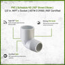 Sch 40 PVC 90 Degree Street Elbow 1/2 in. MIPT x Socket