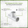 Sch 40 PVC Tee 1/2 in. Socket