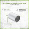 Sch 40 PVC Coupling 1-1/4 in. Socket