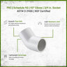 Sch 40 PVC 45 Degree Elbow 3/4 in. Socket